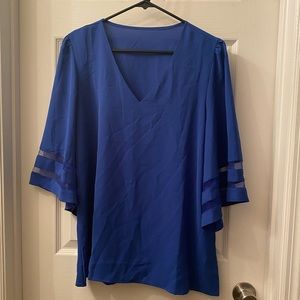 Royal Blue Blouse